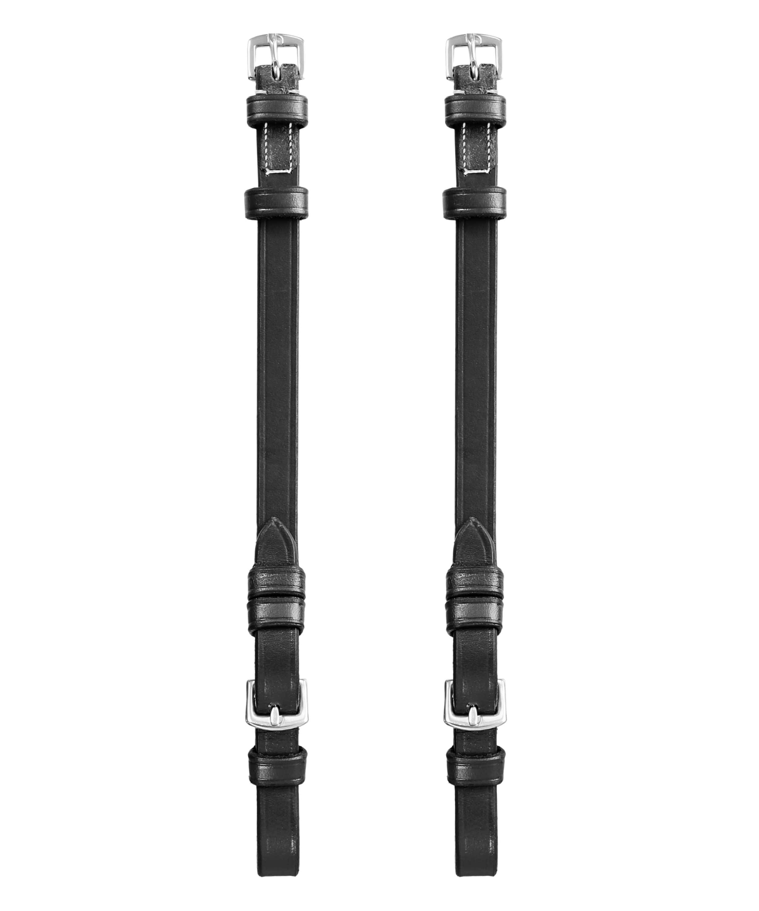 ExionPro Bridle Cheek Pieces With Buckle Fastening - White Stitching by Bridles & Reins - alternate view 2