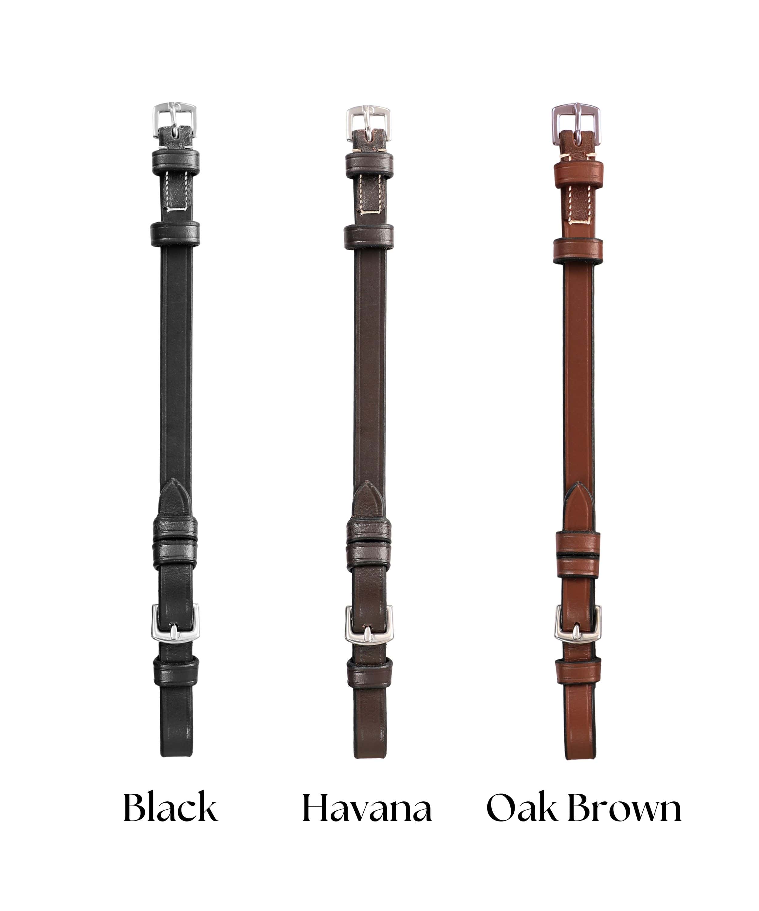 ExionPro Bridle Cheek Pieces With Buckle Fastening - White Stitching by Bridles & Reins - alternate view 9
