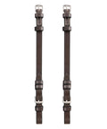 ExionPro Bridle Cheek Pieces With Buckle Fastening - White Stitching by Bridles & Reins