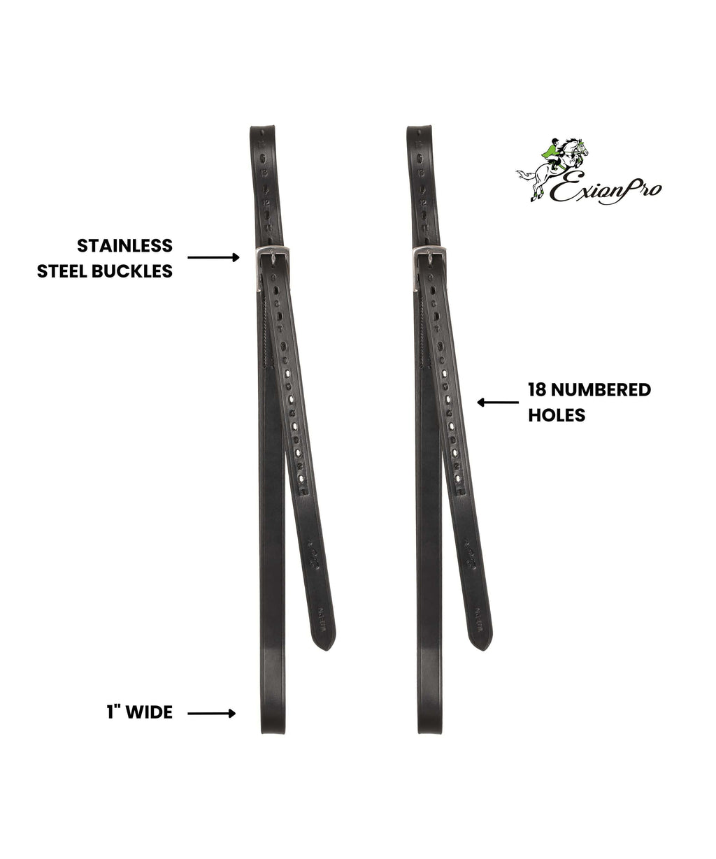 ExionPro Pre-Stretched Stirrup Leathers by Bridles & Reins - alternate view 4