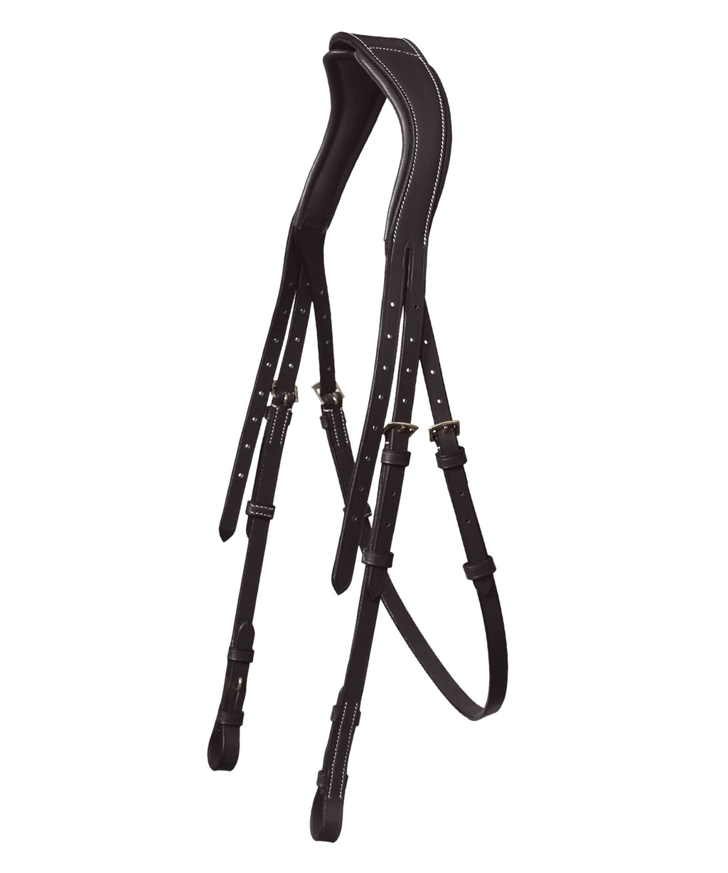 ExionPro Designer Fancy Stitched Bridle with Flash and Rubber Reins