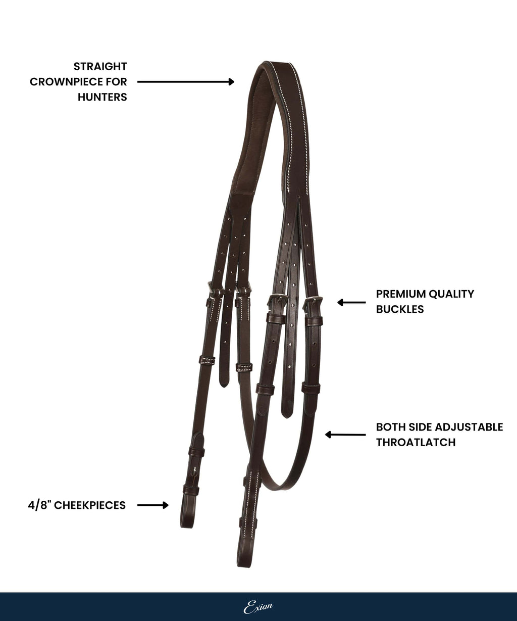 ExionPro Straight 'Hunter' Crownpiece by Bridles & Reins - alternate view 4