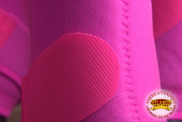 Pink Large HILASON Horse Medicine Sports Boots Rear Hind Leg