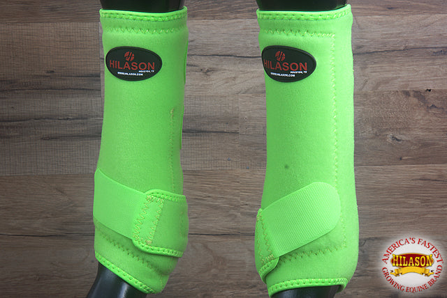 Large Hilason Horse Medicine Sports Boots Rear Hind Leg