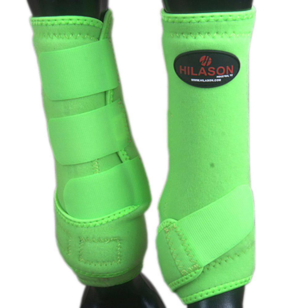 Large Hilason Horse Medicine Sports Boots Rear Hind Leg