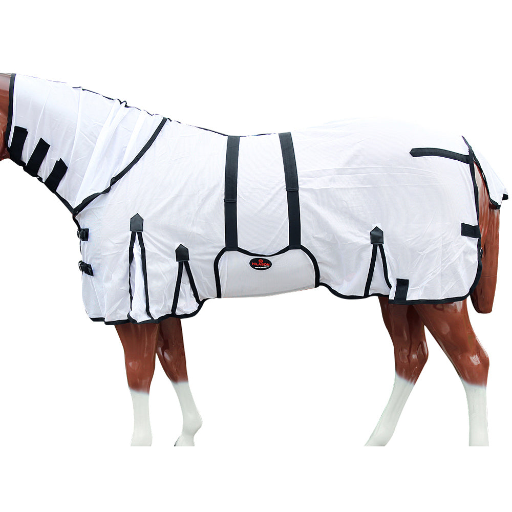 HILASON Horse Fly Sheet - Summer Spring UV Protection Mesh Bug Mosquito FlySheet for Horses | Fly-Sheet