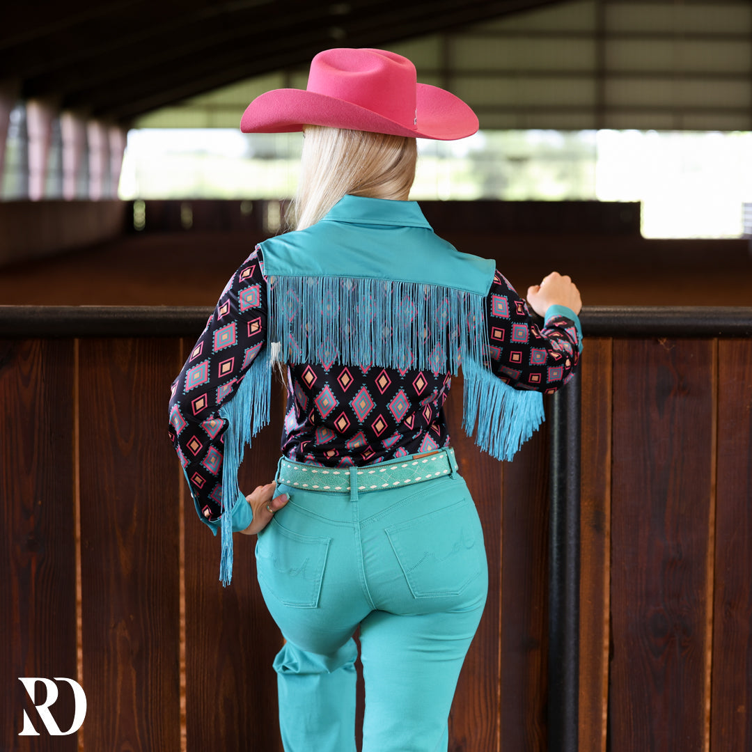 90s THROWBACK FRINGE RODEO PERFORMANCE RODEO SHIRT — view 2