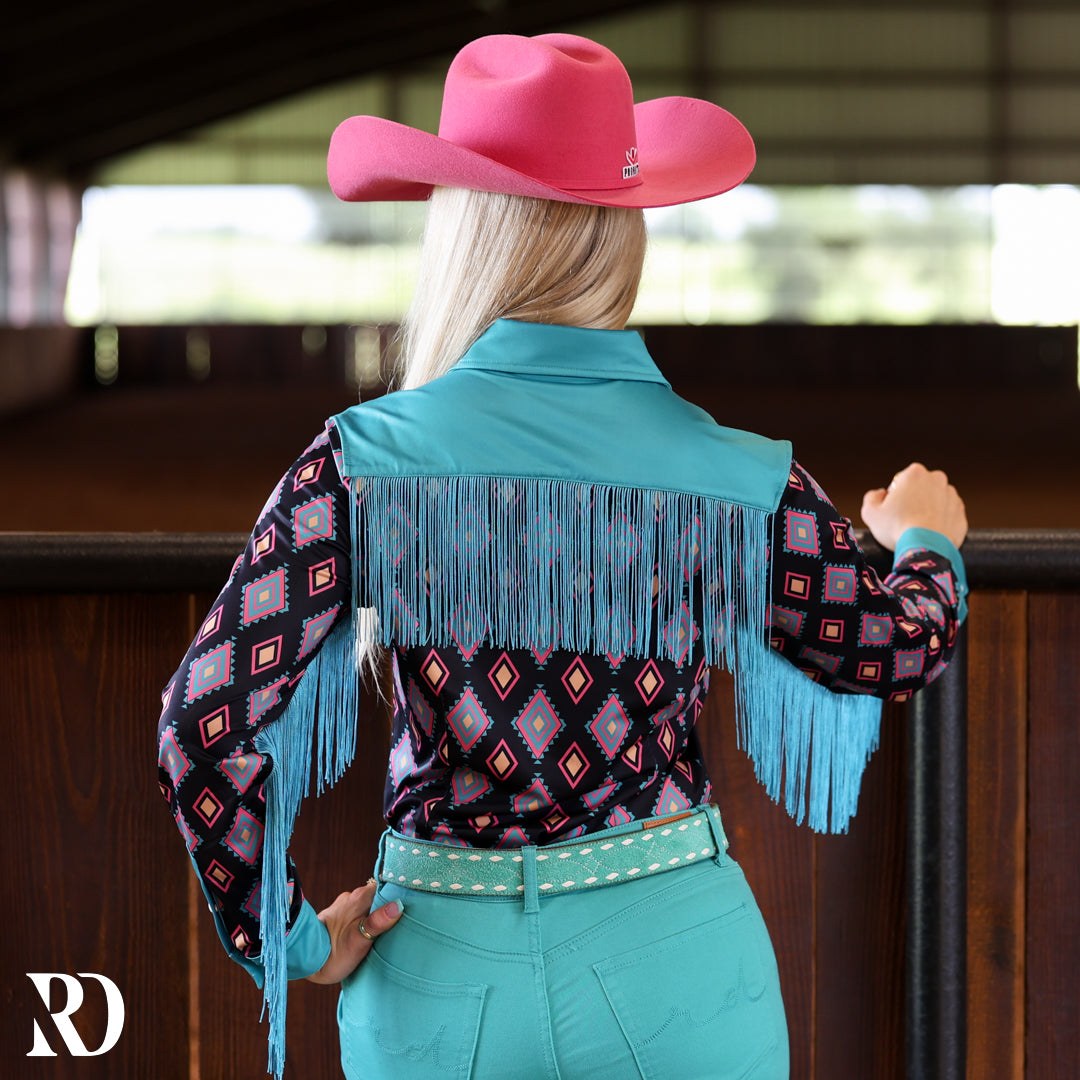 90s THROWBACK FRINGE RODEO PERFORMANCE RODEO SHIRT — view 3