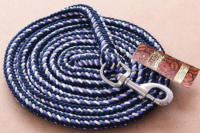 3/8" X 8' Weaver Leather Ends Poly Roper Rein W/ Snap Multi Color