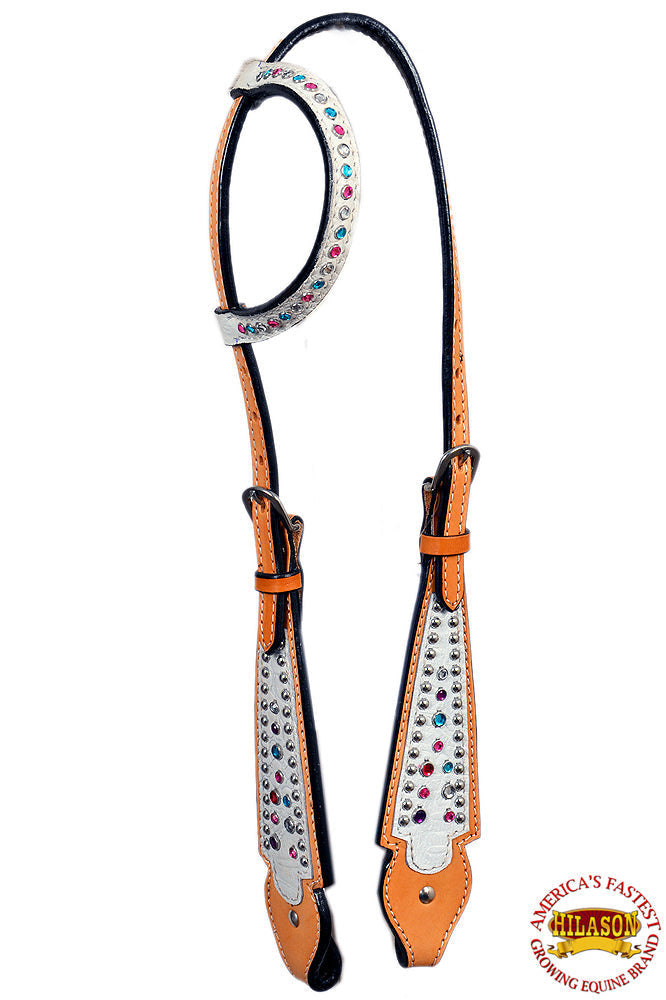 HILASON Western Horse One Ear Headstall Tack Bridle American Leather | Headstall for Horses Western | Horse Headstall | Western Headstalls for Horses | Headstalls for Horses | Western Headstall