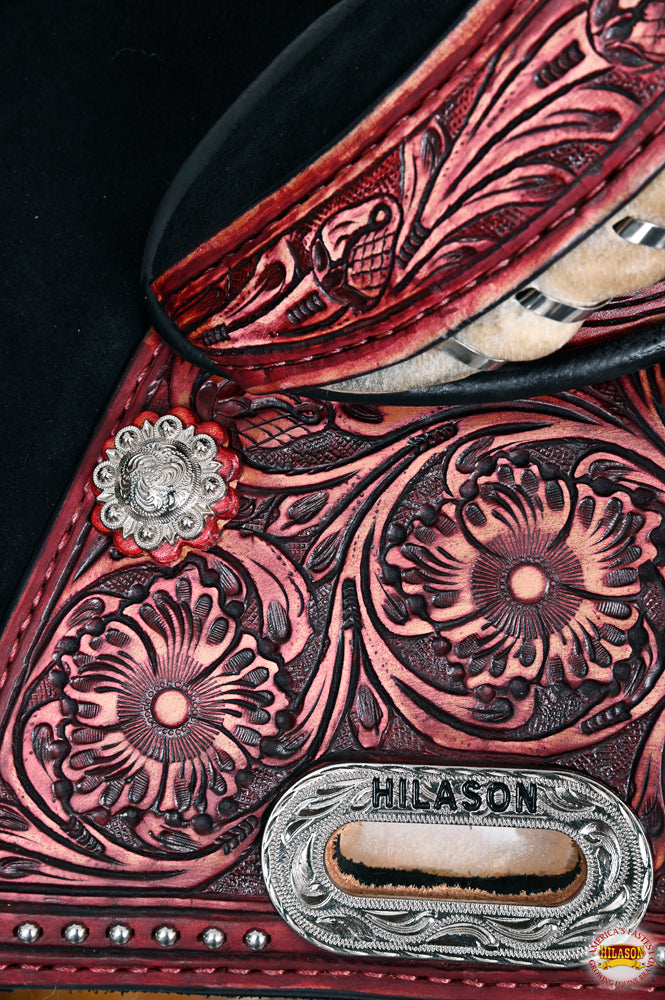 HILASON Child Treeless Horse Saddle Western American Leather Barrel | for Horses