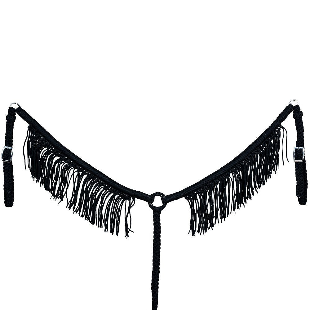 Hilason Horse Breast Collar – Flat Braided Paracord with Fringes