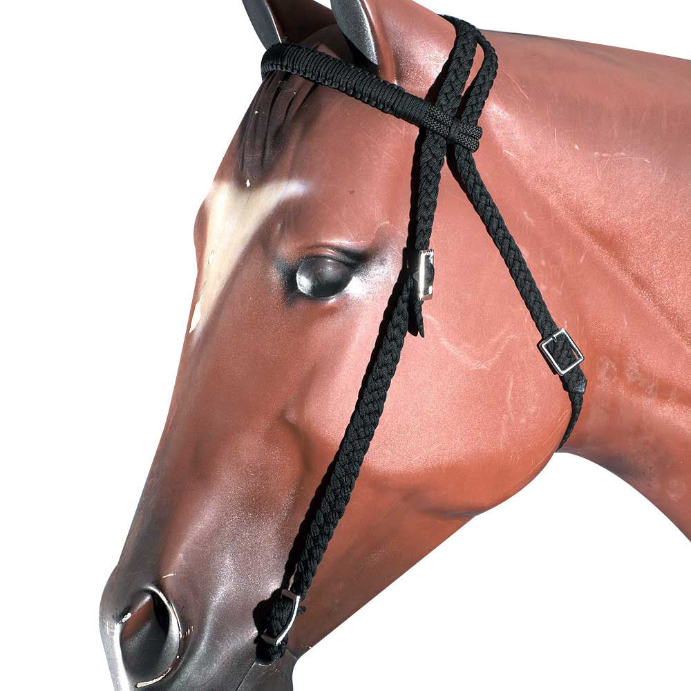 Horse Bridle Headstall Flat Braided Paracord By Hilason