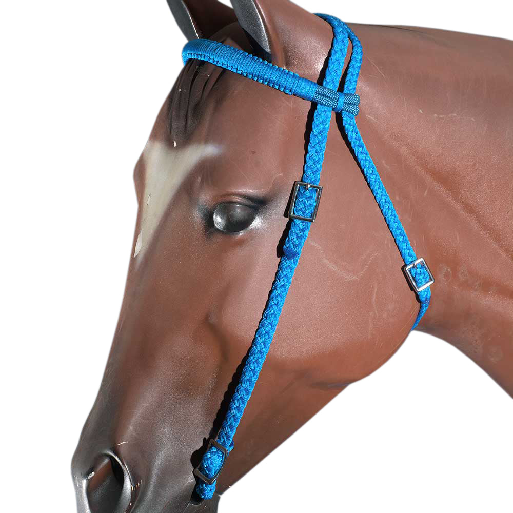 Horse Bridle Headstall Flat Braided Paracord By Hilason