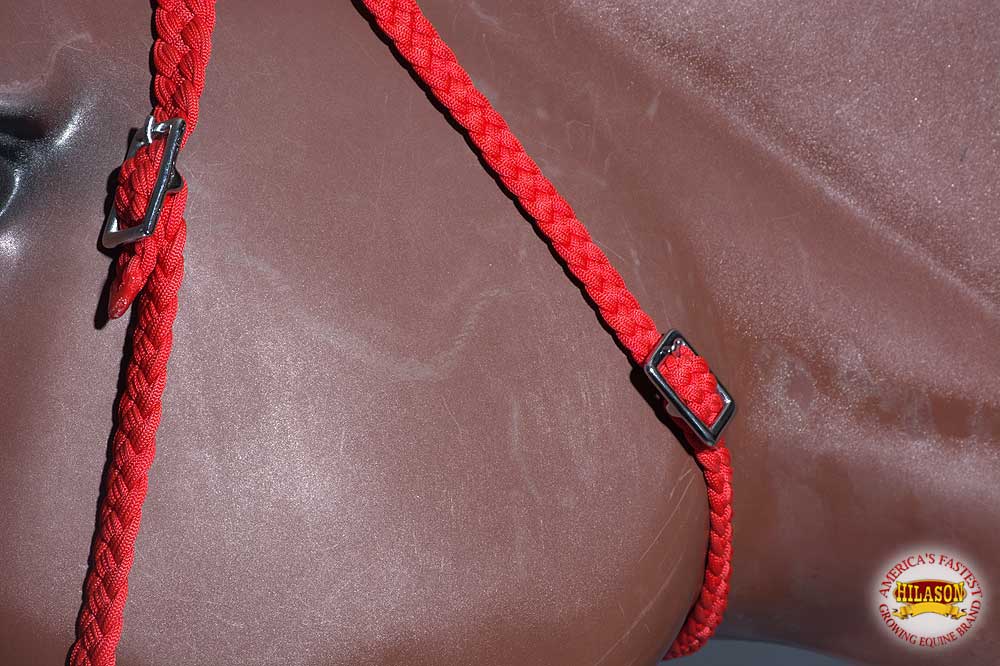 Horse Bridle Headstall Flat Braided Paracord By Hilason