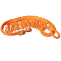 Hilason Braided Poly Barrel Racing Reins, Flat Grip Knots — 1" x 8 ft