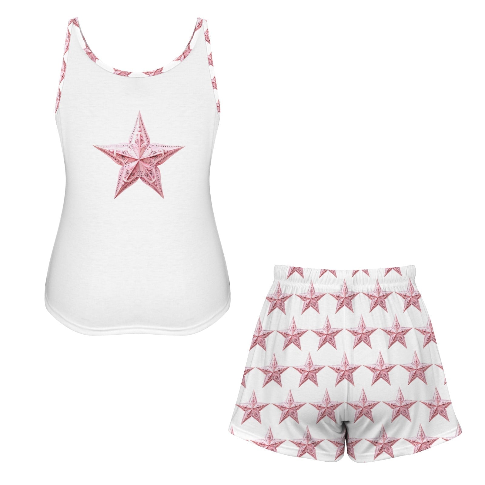 Baha Ranch Bridesmaid Pajama Lounge Tank Shorts Set Made in America by Baha Ranch Western Wear - product image 5