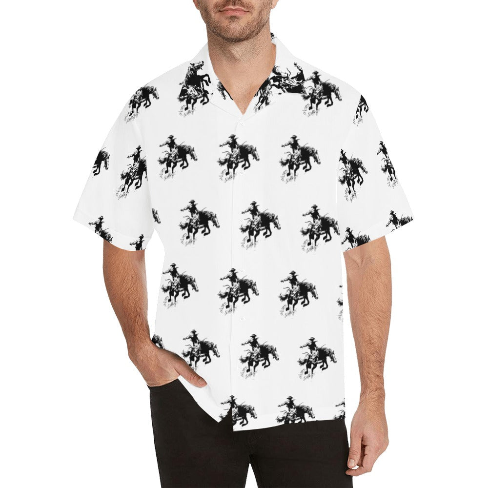 Rodeo Bronc Men's Western Camp Shirt by Baha Ranch Western Wear
