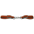 5/8" Hilason Western Horse Leather Curb Strap W/ Nickel Platedmouth Chain