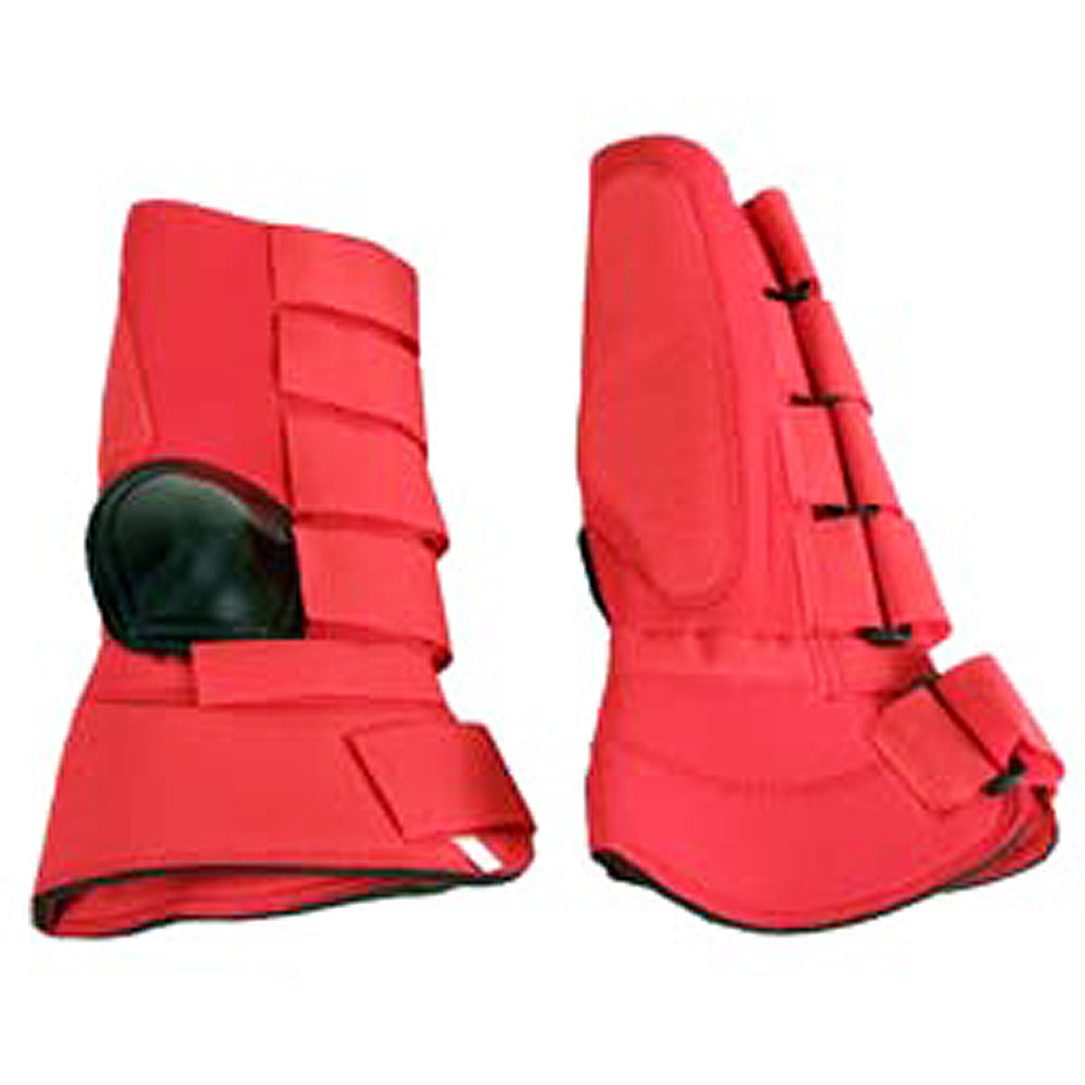 Large Hilason Western Horse Tack 4 In 1 Horse Leg Combo Boots Red