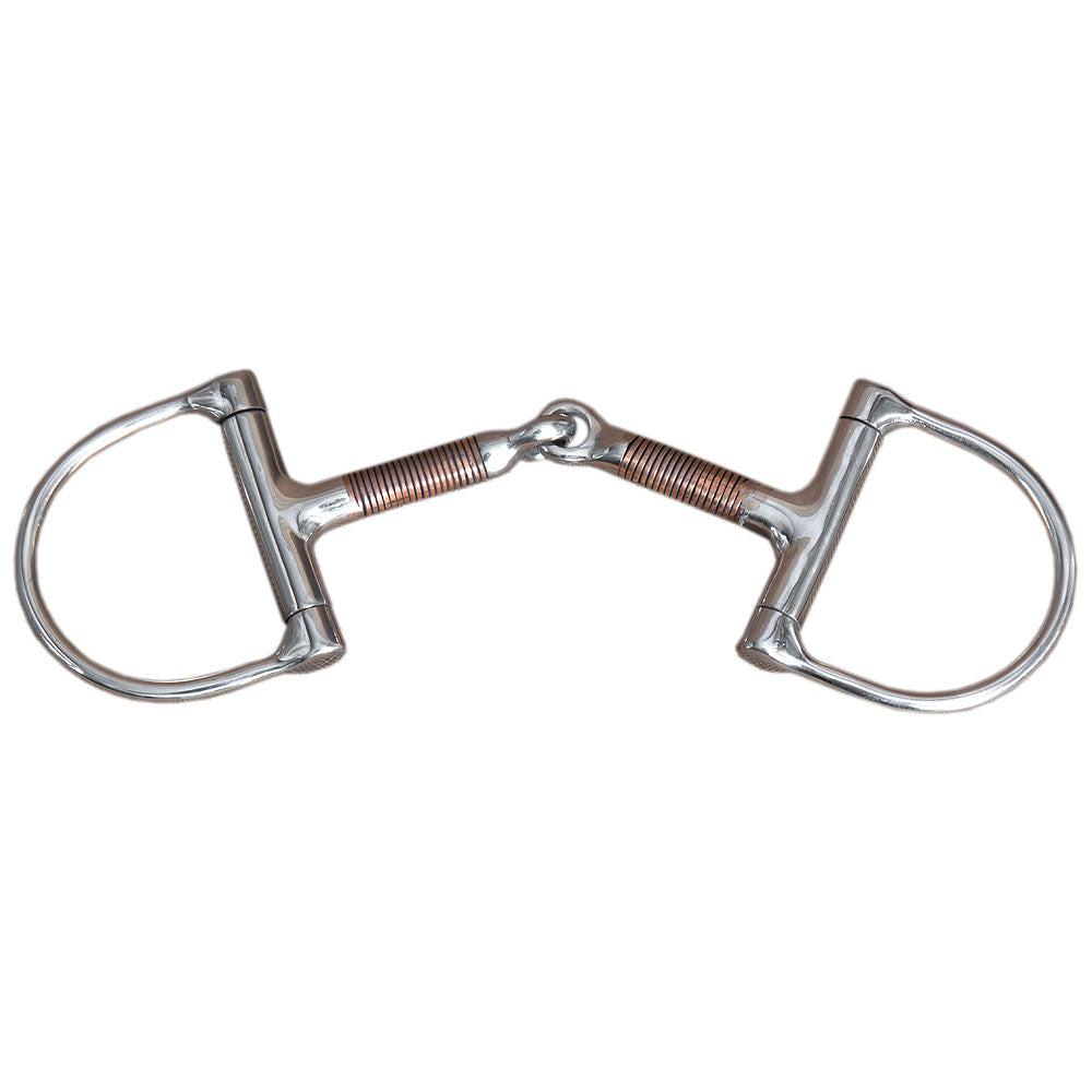 5" Hilason Western Red Copper Horse Mouth Dee Bit W/ 2.5" Ring