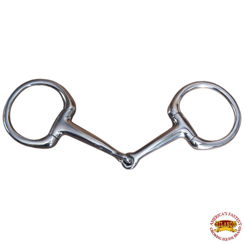 Five Inch Mouth Snaffle Bit With Stainless Steel Eggbutt