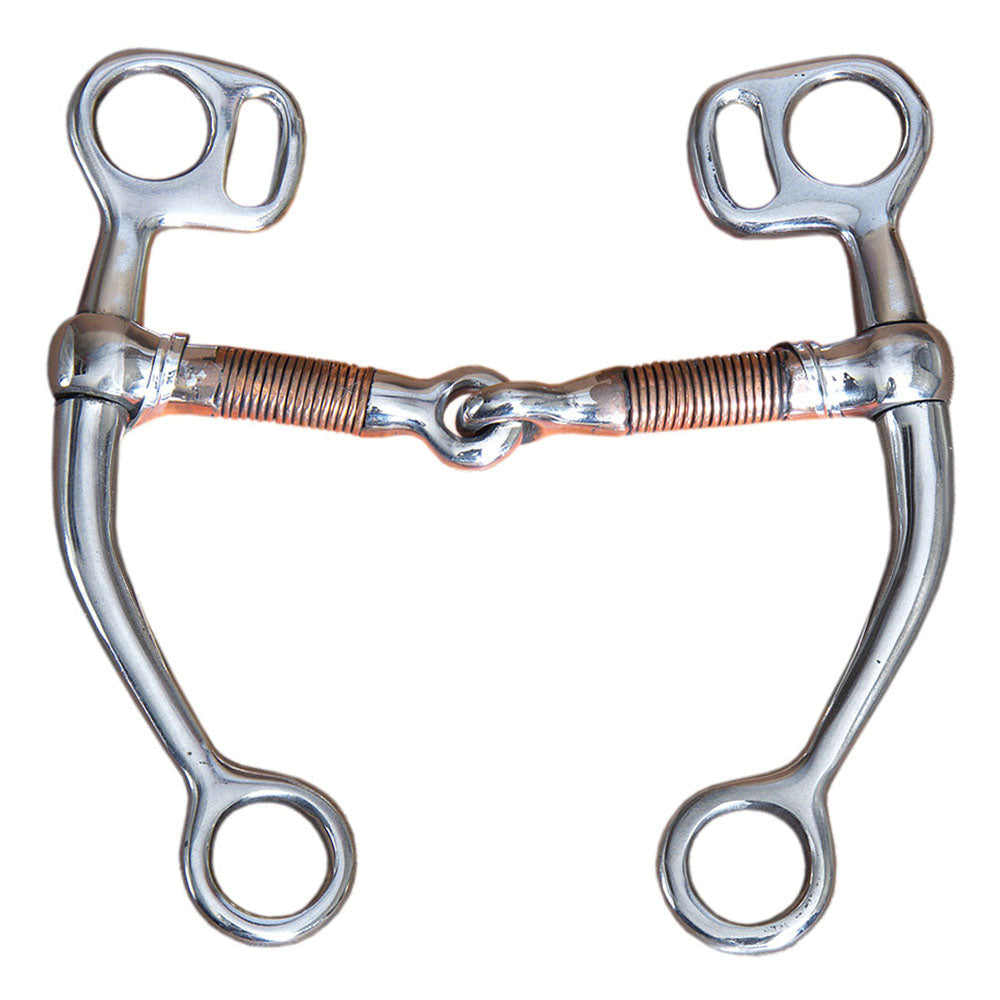 5" Hilason Western Horse Steel Mouth Bit W/ Copper Roller