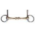 5" Hilason Western Trotting Horse Ring Bit W/ Copper Mouth Link Slide