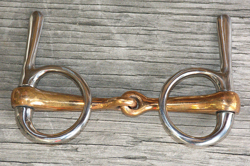 5" Trotting Bit Mouth Copper Jointed Mouth Side Stainless Steel
