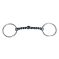 5" Hilason Western Loose Ring Horse Bit W/ Twisted Sweet Iron Mouth