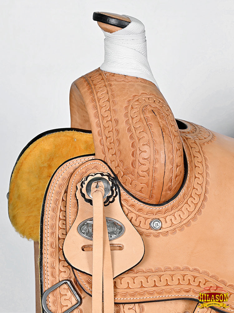 Western Horse Saddle American Leather Ranch Roping Hilason