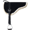 Hilason Treeless Leather Bareback Saddle Pad, Black Suede