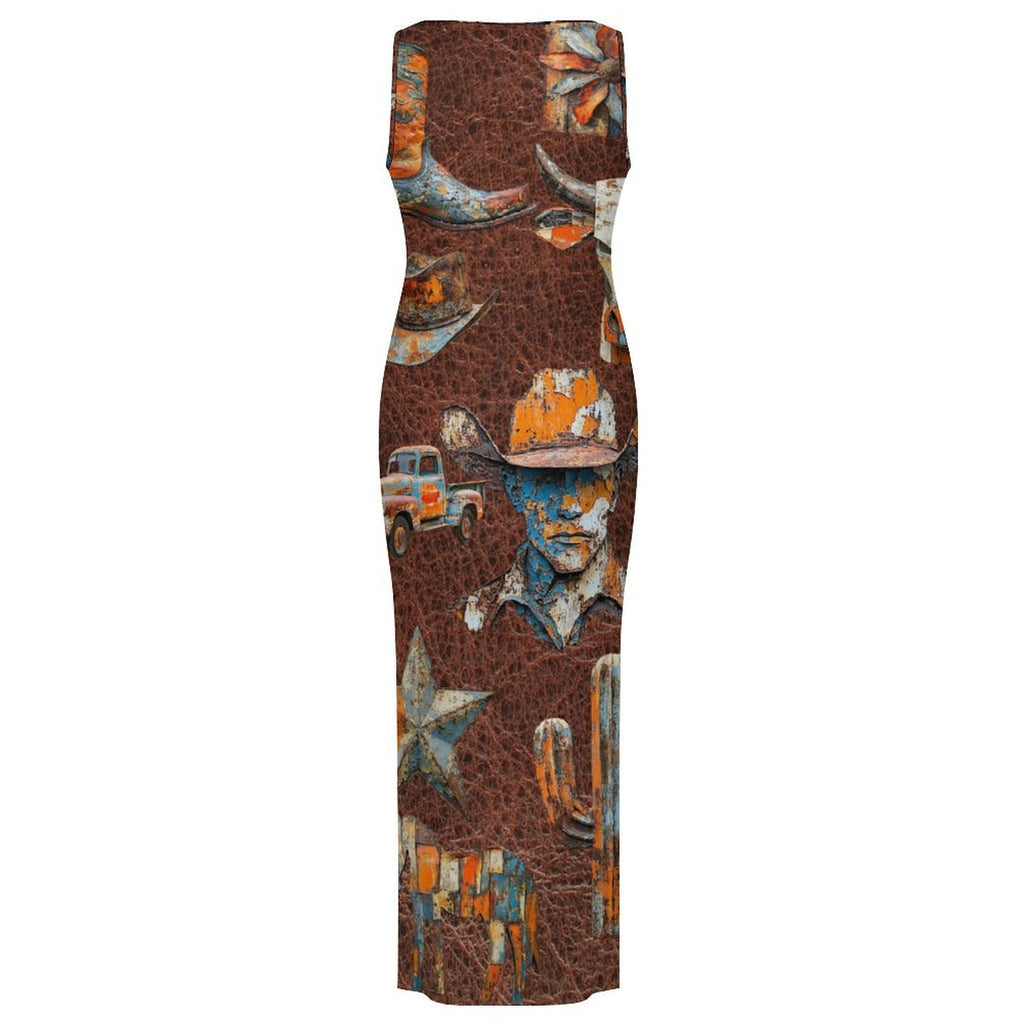 Baha Ranch Cowboy Treasures Bodycon Maxi Dress by Baha Ranch Western Wear - product image 4