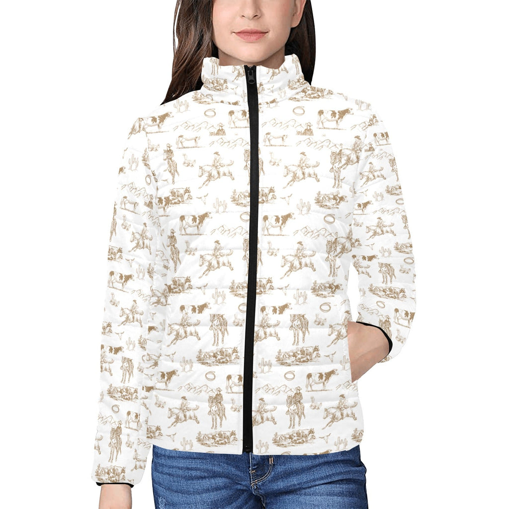 Ranch Life Women's Puffy Bomber Jacket by Baha Ranch Western Wear