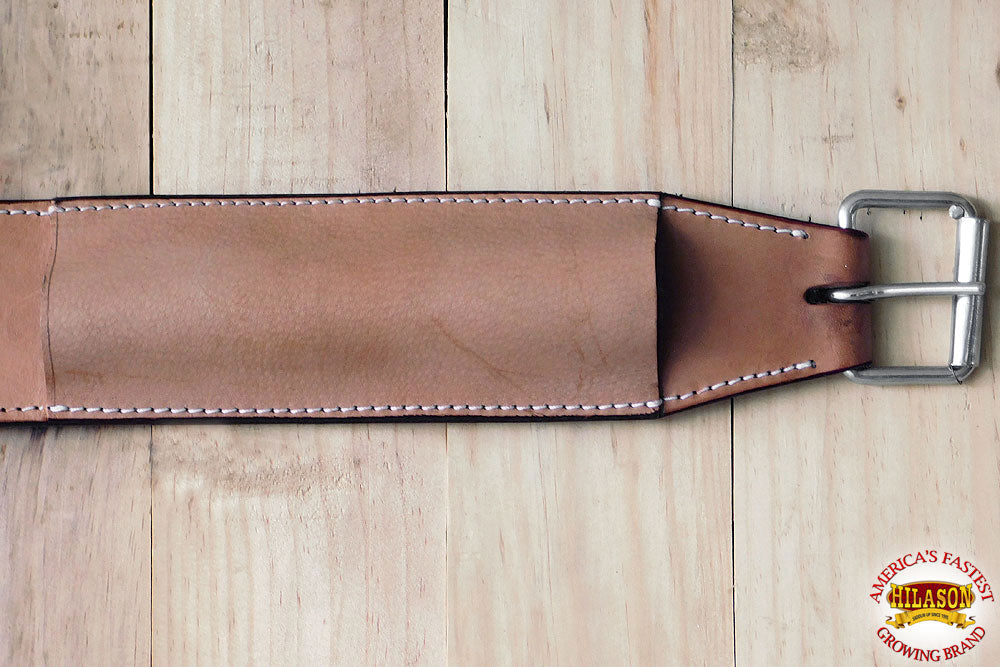 Hilason Western Leather Saddle Girth Cinch Plain