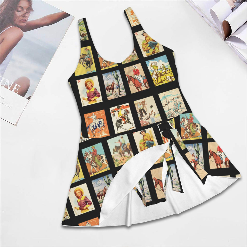 Baha Ranch Western Collage Skirted Swimsuit by Baha Ranch Western Wear - product image 5