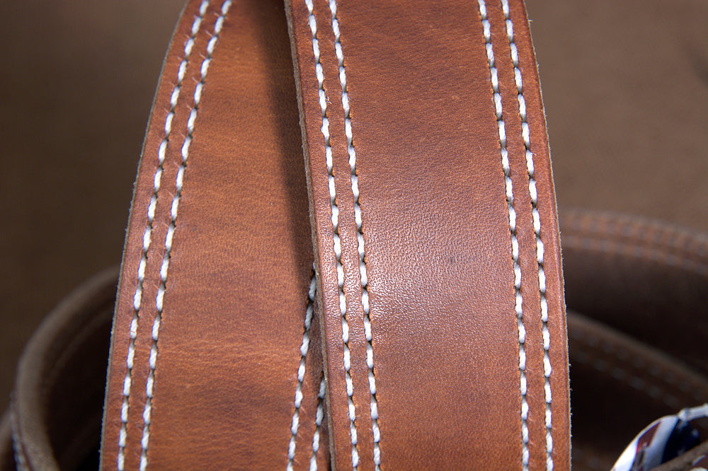 Hilason Heavy Duty Made In Usa Gun Holster Leather Work Belt Brown