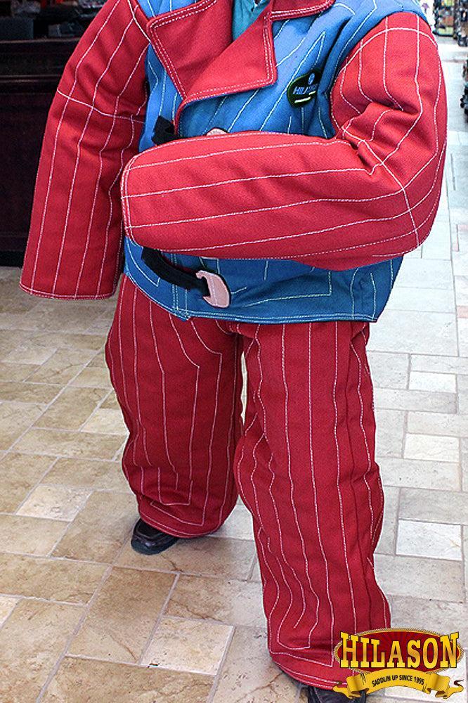 Hilason Schutzhund Dog Training Bite Suit, Red and Blue