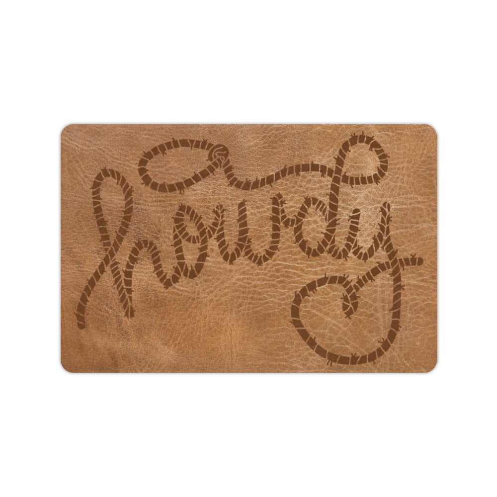 Howdy Western Floor Mat 24" x 16" Made in America by Baha Ranch Western Wear