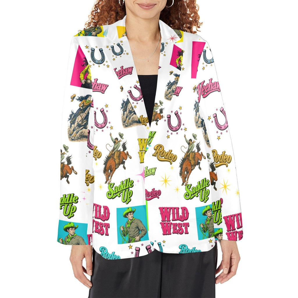 Baha Ranch The Last Roundup Western Rodeo Blazer in White by Baha Ranch Western Wear - product image 4