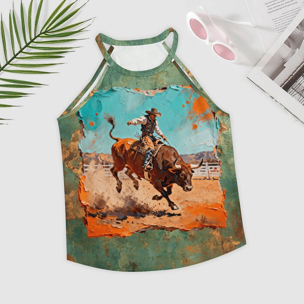 Baha Ranch Eight Second Bull Ride Rodeo Tank Top by Baha Ranch Western Wear - product image 3