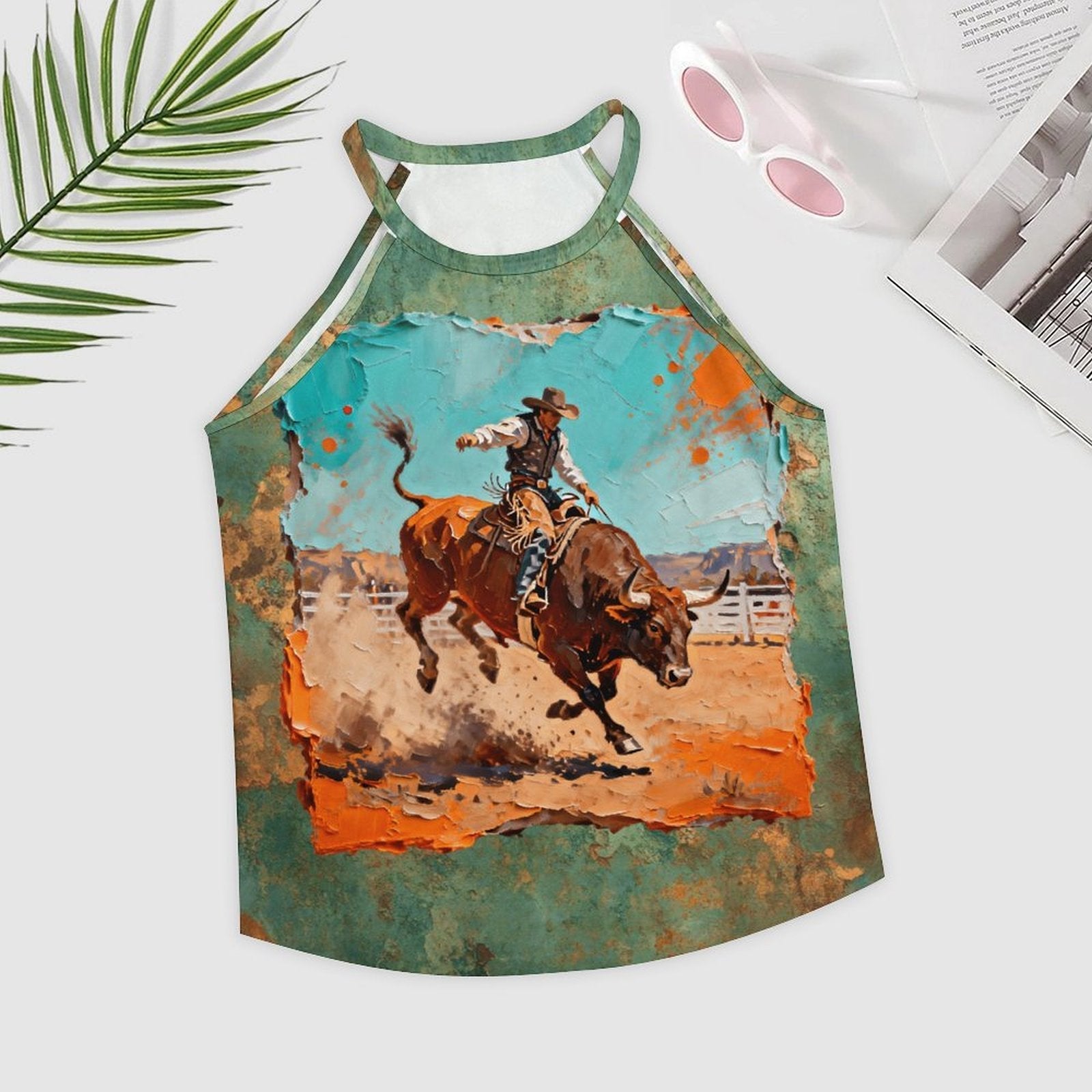 Baha Ranch Eight Second Bull Ride Rodeo Tank Top by Baha Ranch Western Wear - product image 3