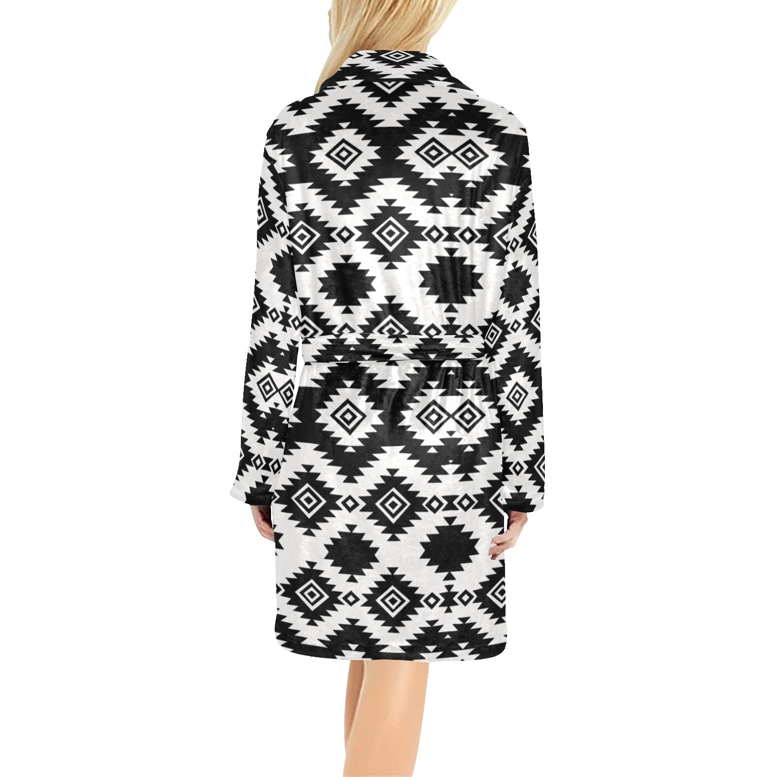 Baha Ranch Black Aztec Women's Western Bath Robe by Baha Ranch Western Wear - product image 5