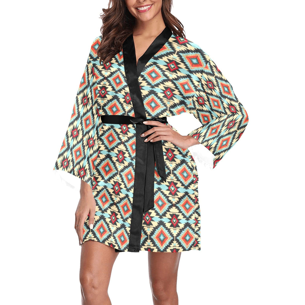 Baha Ranch Colorado Aztec Women's Lounge Kimono Robe by Baha Ranch Western Wear