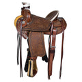 Western Horse Saddle American Leather Wade Ranch Roping Brown Hilason