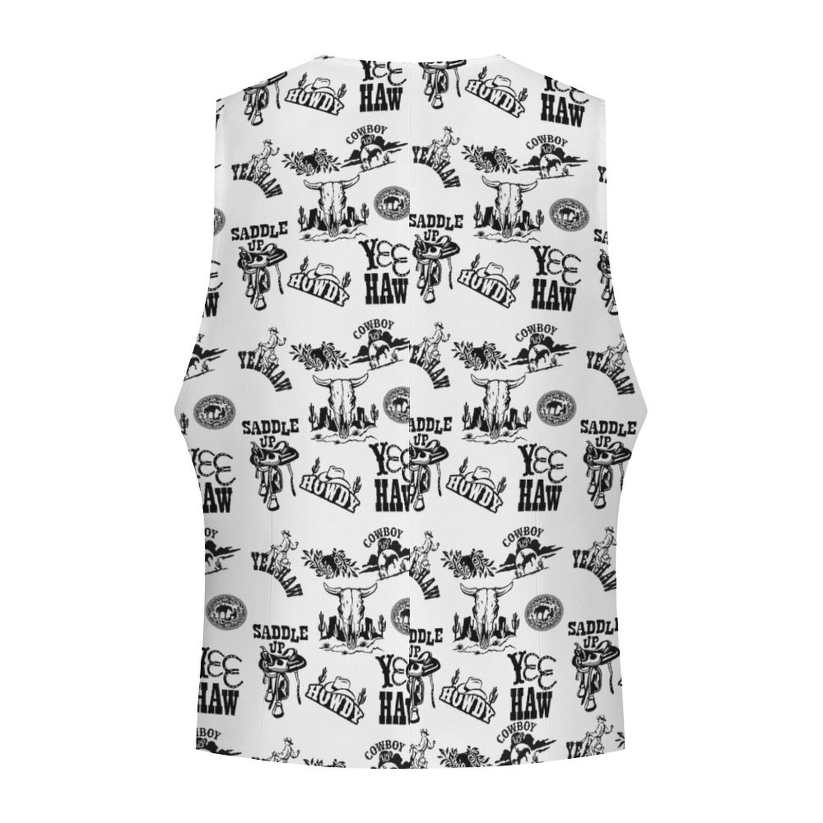 Baha Ranch Cowboy Print Men's Western Vest by Baha Ranch Western Wear - product image 3