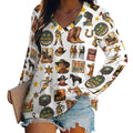 Baha Ranch Long Sleeve Vintage Cowboy Collage Top by Baha Ranch Western Wear