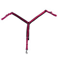 Hilason Nylon Felt-Lined Horse Breast Collar - Raspberry