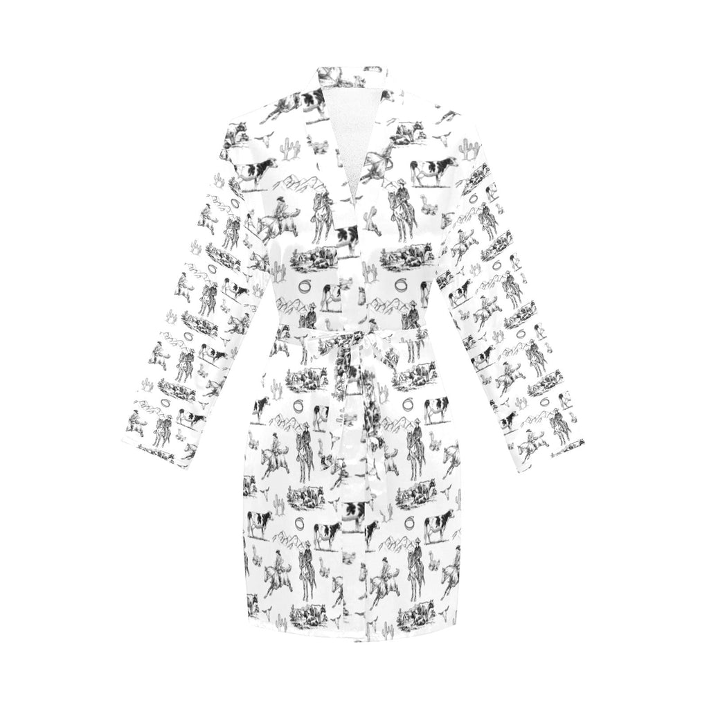 Baha Ranch Ranch Life Women's Belted Satin Feel Dressing Lounge Robe by Baha Ranch Western Wear - product image 3