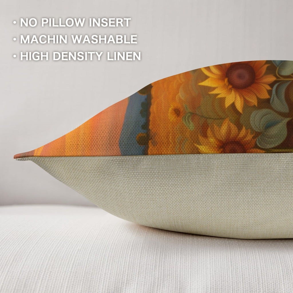 Baha Ranch Sunflower Field Throw Pillow Case Made in America by Baha Ranch Western Wear - product image 5